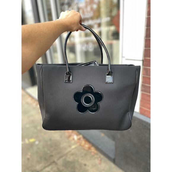 Mary Quant London Black Daisy Tote - Picture 1 of 7